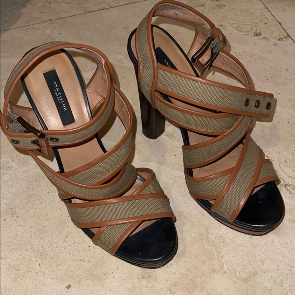 Ann Taylor Wrap Around Heels